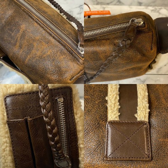 DIOR 05 Vintage Shearling East West Flight Bag - Picture 11 of 12